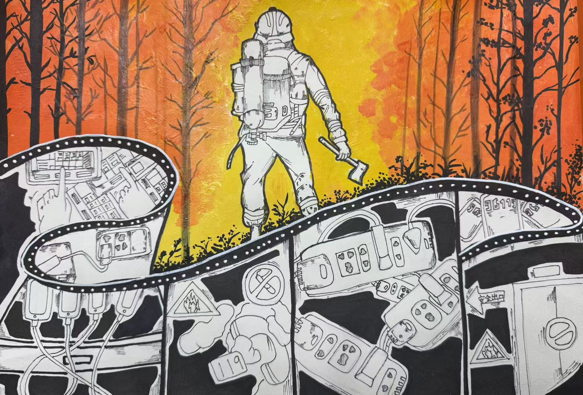 山火中的守护者